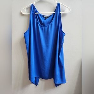 Express Blue Sleeveless Blouse